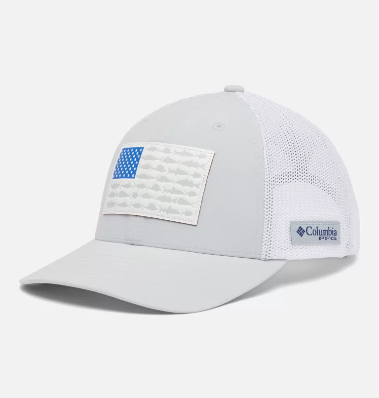 PFG Fish Flag™ 110 Snapback Cap Cool Grey,White