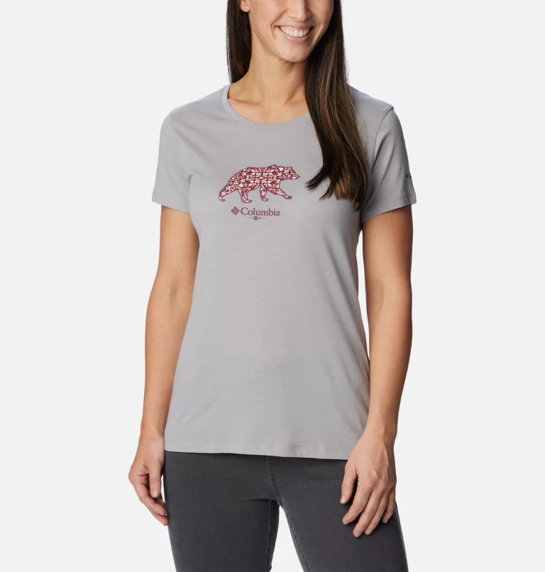 Women's Daisy Days™ Graphic T-Shirt Columbia Grey Heather,Bearly Polarized