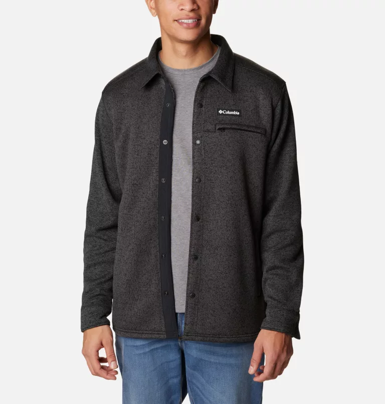 Men's Sweater Weather™ Shirt Jacket - Tall Black Heather