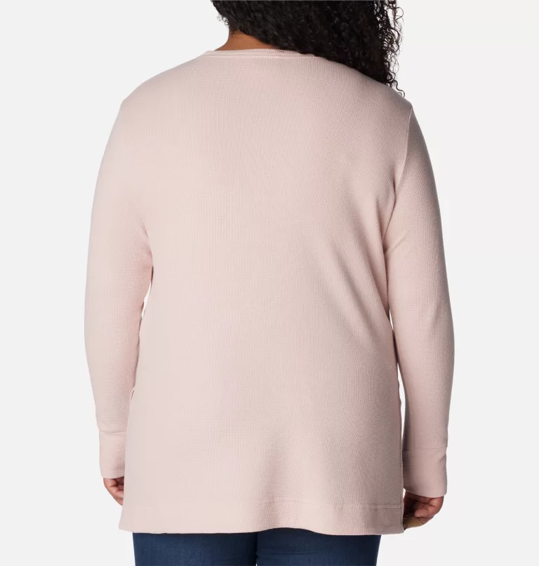 Women's Holly Hideaway™ Waffle Tunic - Plus Size Dusty Pink