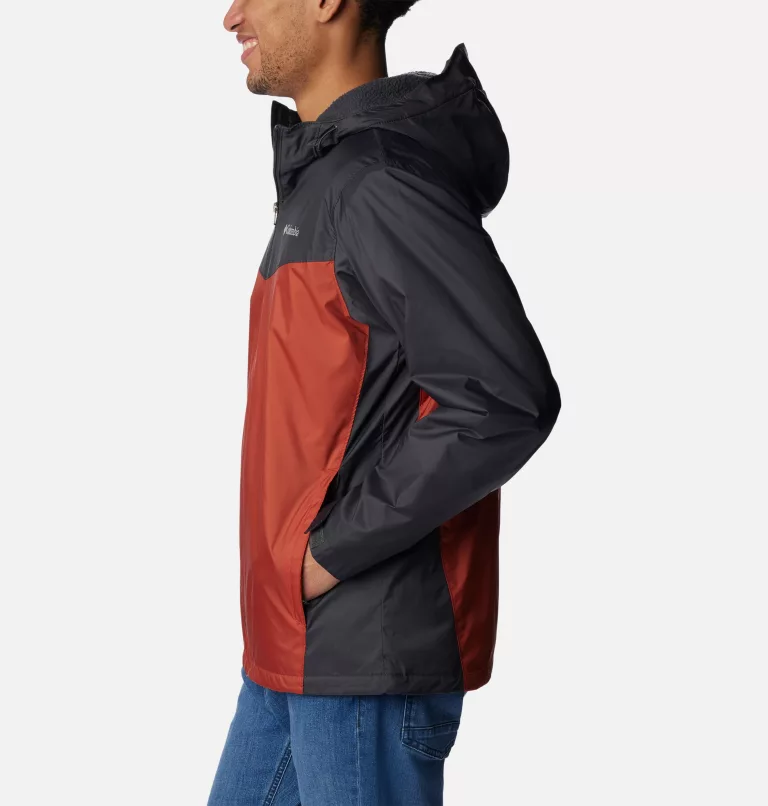 Men's Glennaker™ Sherpa Lined Jacket Shark,Warp Red