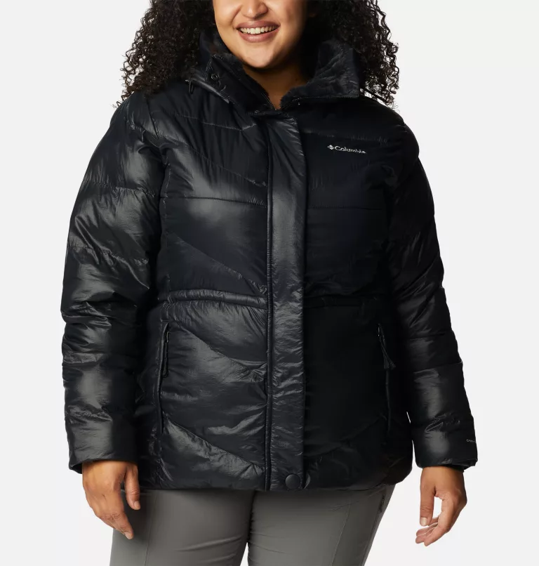 Women's Peak to Park™ II Insulated Hooded Jacket - Plus Size Black Gunmetal