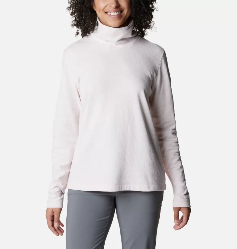 Women's Holly Hideaway™ Funnel Neck Long Sleeve Shirt Dusty Pink