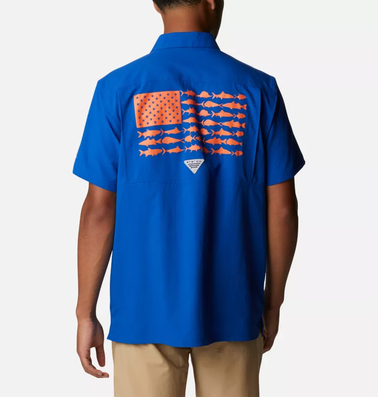 Men's Collegiate PFG Slack Tide™ Camp Shirt - Florida FLA - Azul