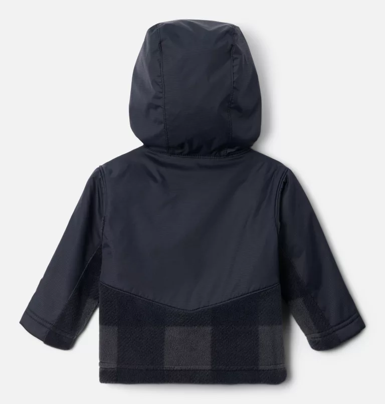 Kids' Infant Steens Mountain™ Overlay Hooded Jacket Black Check,Shark