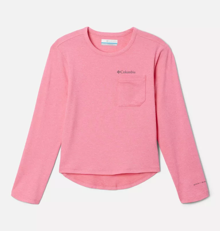 Girls' Tech Trail™ Long Sleeve Shirt Camellia Rose
