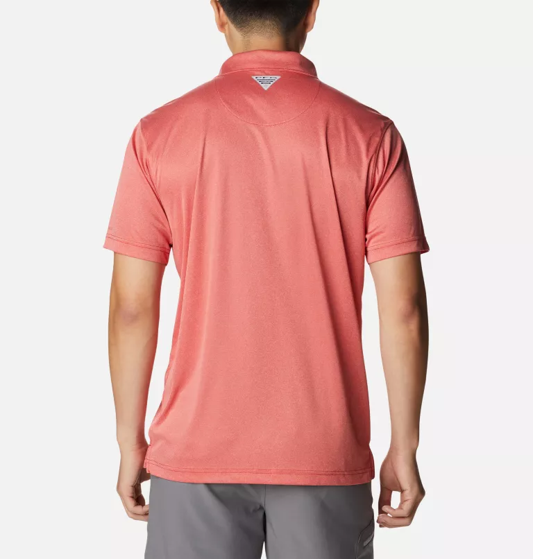 Men's PFG Terminal Tackle™ Heather Polo Black Heather,Gulf Stream Logo