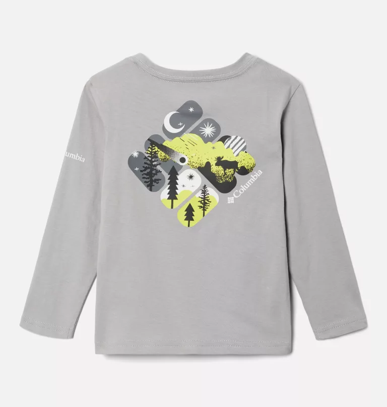 Boys' Toddler Dobson Pass™ Long Sleeve Graphic T-Shirt Columbia Grey,Hypergalactic Gem