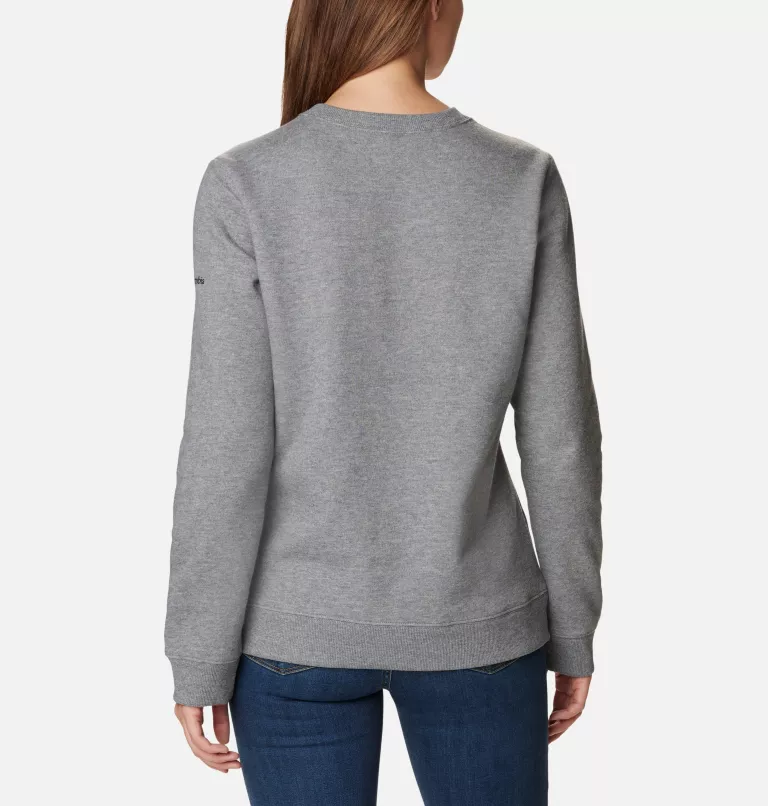 Women's Hart Mountain™ II Graphic Crew Light Grey Heather,Bearly Plaid