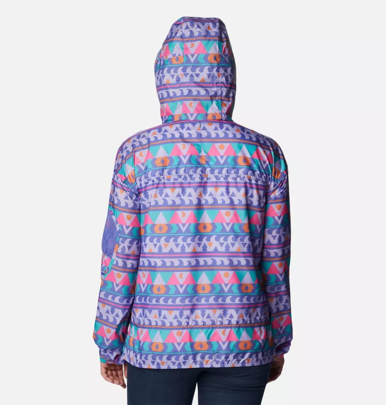 Women's Challenger™ Windbreaker Purple Lotus Camp Blanket Print