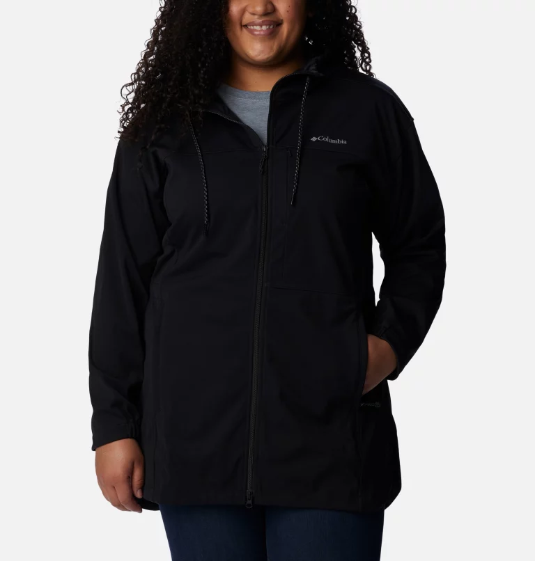 Women's Flora Park™ Softshell Jacket - Plus Size Black