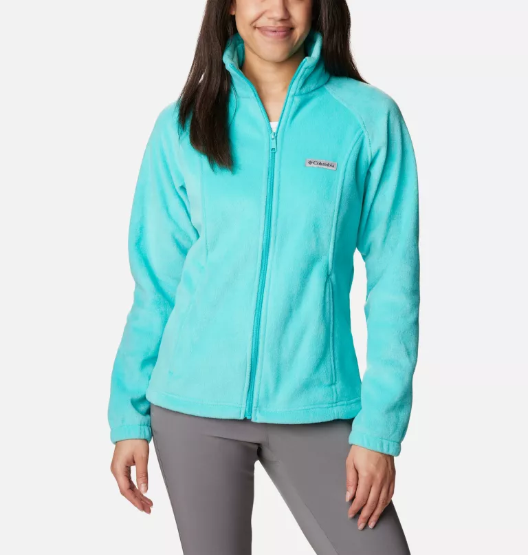 Women's Benton Springs™ Full Zip Fleece Jacket - Petite Bright Aqua