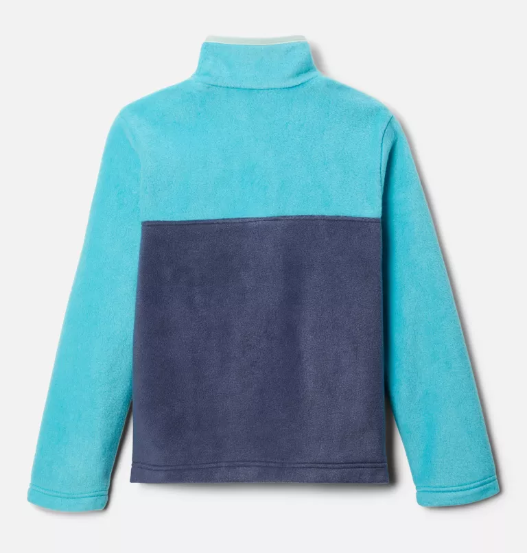 Girls' Steens Mountain™ Quarter Snap Fleece Pullover Nocturnal,Geyser