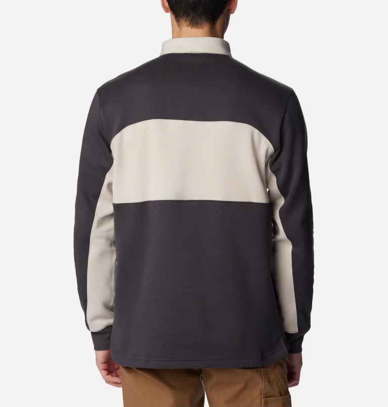Men's Columbia Trek™ Long Sleeve Rugby Shirt Shark,Dark Stone