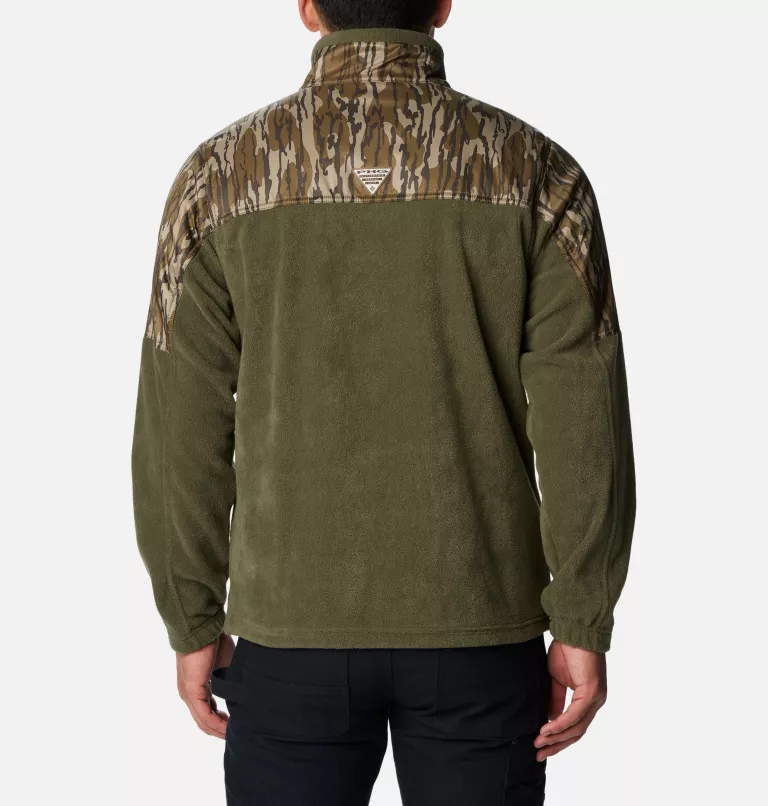 Men’s PHG™ Fleece Overlay 1/4 Zip Pullover Surplus Green,MO Bottomland