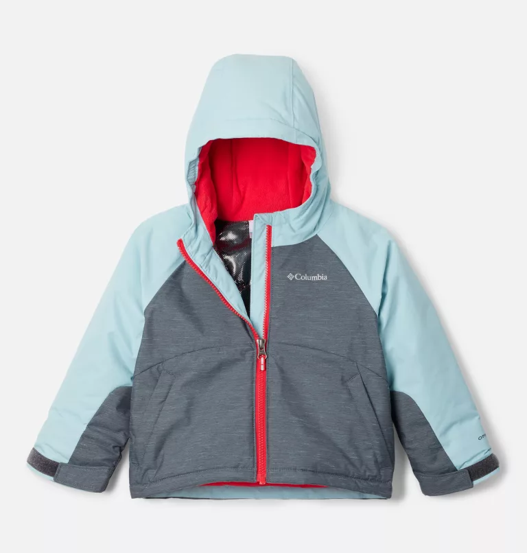 Girls' Toddler Alpine Action™ II Jacket Shark Heather,Aqua Haze