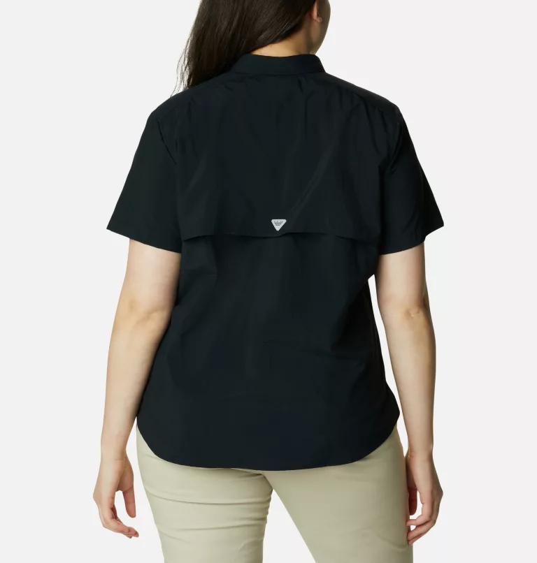 Women’s PFG Bahama™ Short Sleeve - Plus Size Black