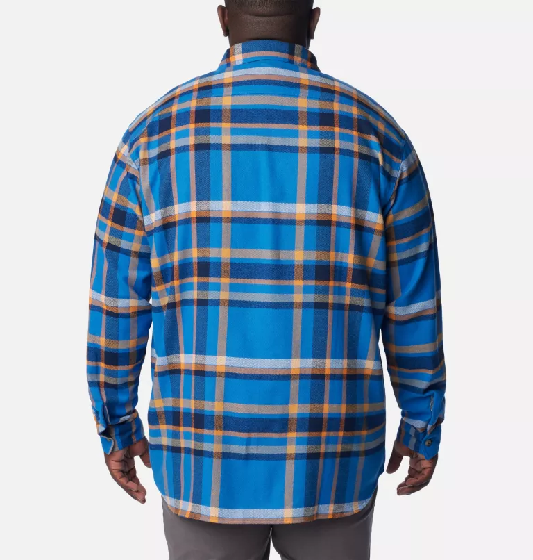 Men's Pitchstone™ Heavyweight Flannel Shirt - Big Bright Indigo Macro Multi