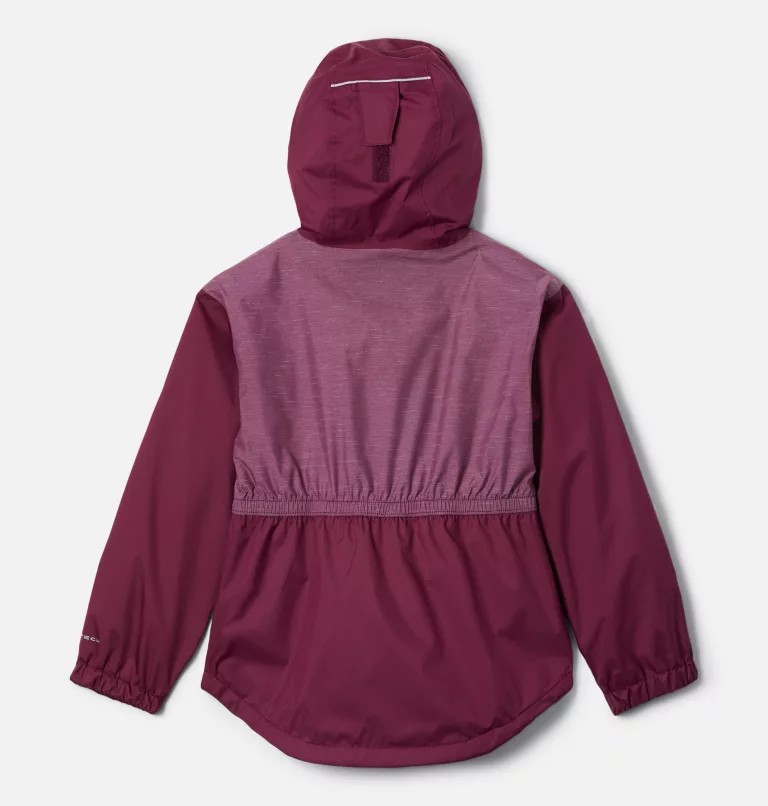 Girls' Rainy Trails™ Fleece Lined Jacket Marionberry,Marionberry Slub