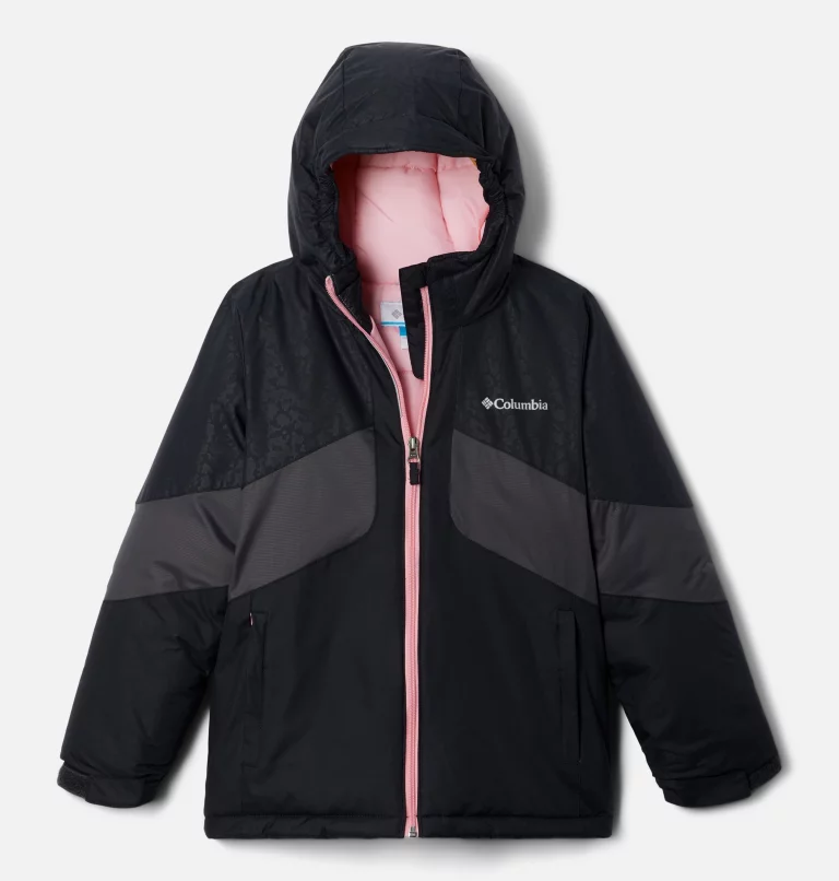 Girls' Horizon Ride™ II Jacket Black,Black Posies Embossed,Shark