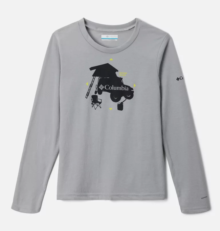 Boys' La Poudre Pass™ Long Sleeve Shirt Columbia Grey,Camp Overlander