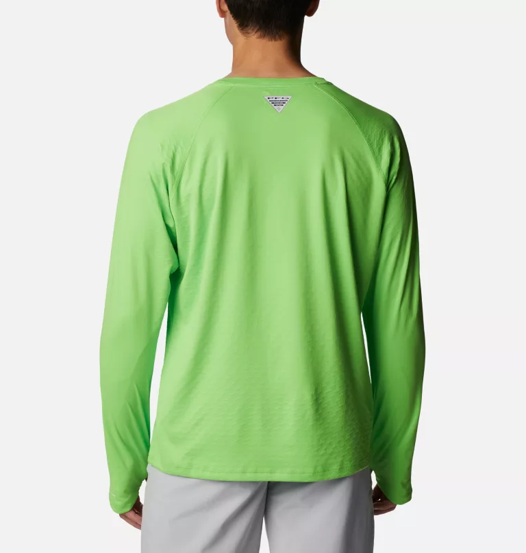 Men's PFG Zero Rules™ Ice Long Sleeve Shirt Green Mamba