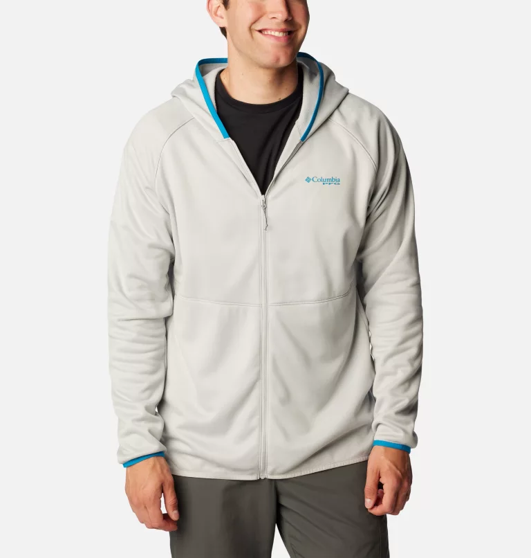 Men's PFG™ Terminal Fleece Hoodie Cool Grey,Pool