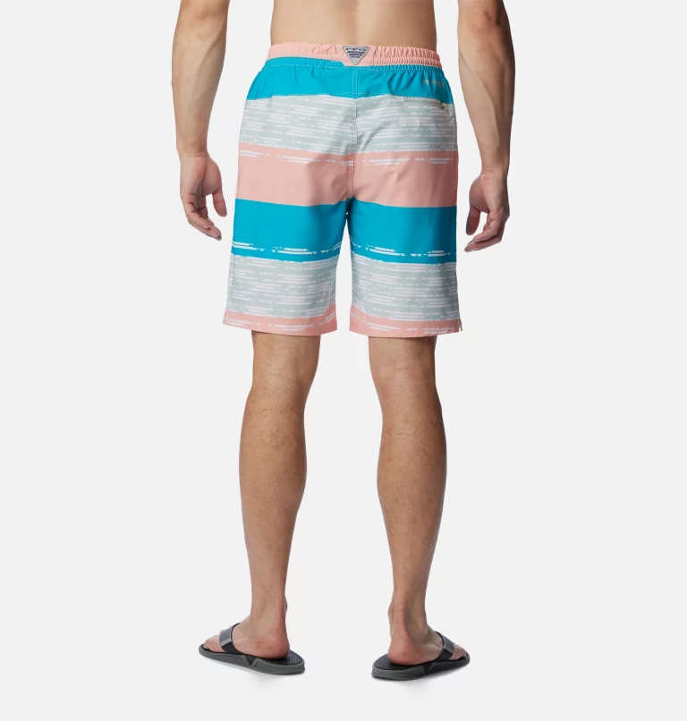 Men's PFG Super Slack Tide™ Hybrid Water Shorts Cool Green Ikat Rainbow