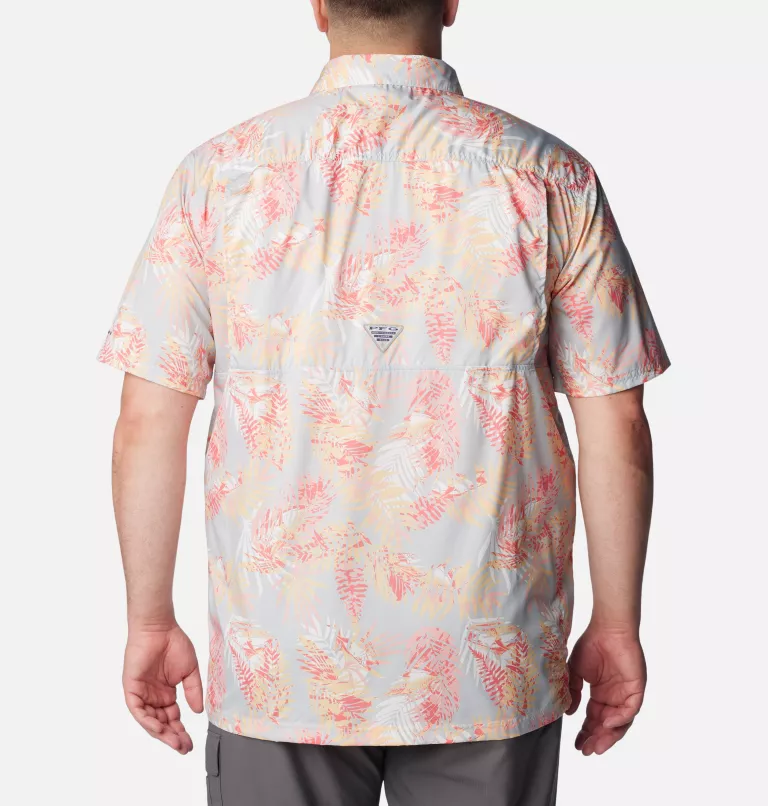 Men's PFG Super Slack Tide™ Camp Shirt – Big Cool Grey Tunatropic Print