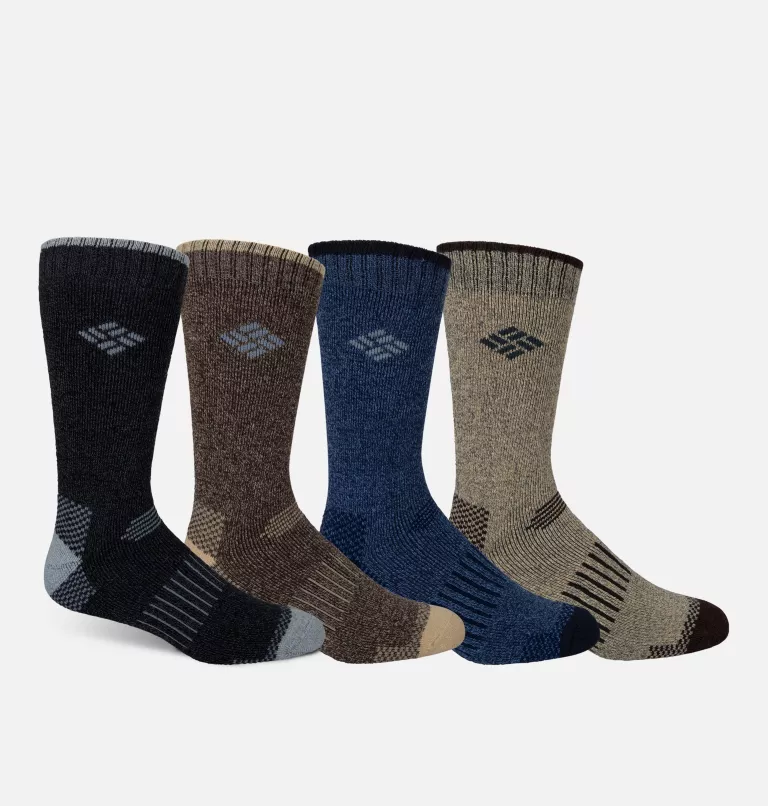 Men's Moisture Control Crew Sock - 4 Pack Asst