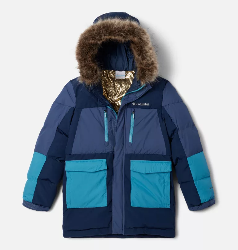 Boys' Marquam Peak Fusion™ Insulated Parka Collegiate Navy,Dark Mountain,Shasta