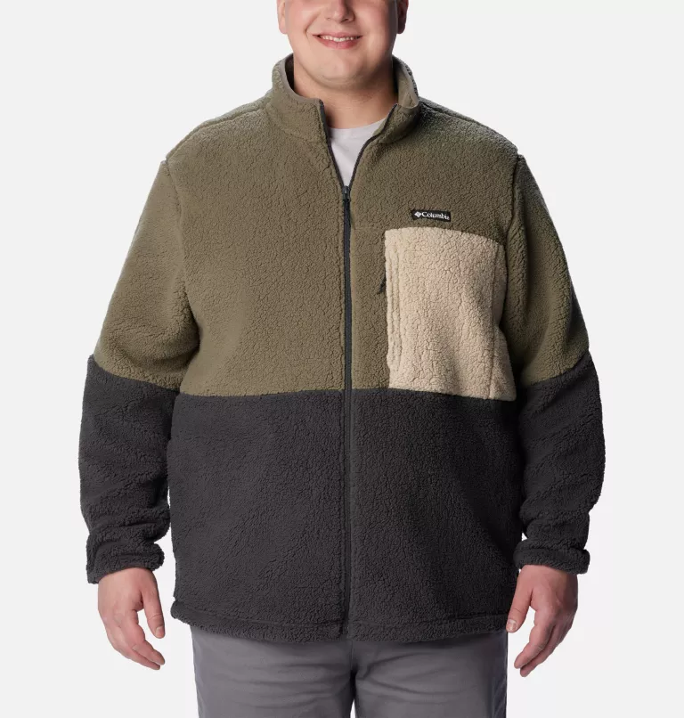 Men's Mountainside™ Heavyweight Sherpa Fleece Jacket - Big Stone Green,Shark,Ancient Fossil
