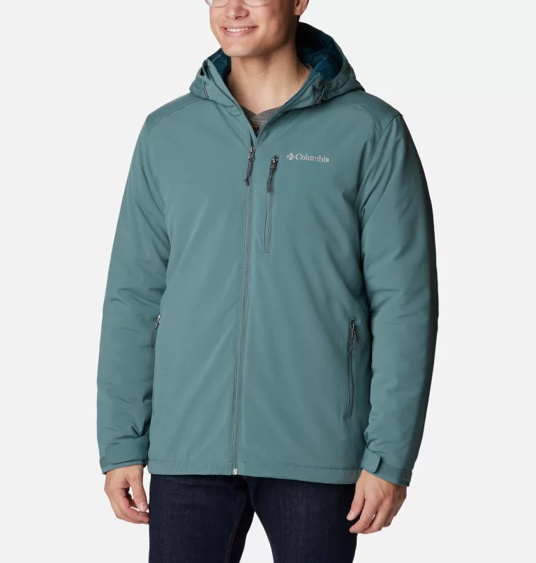 Men's Gate Racer Softshell Hooded Jacket - Tall Metal