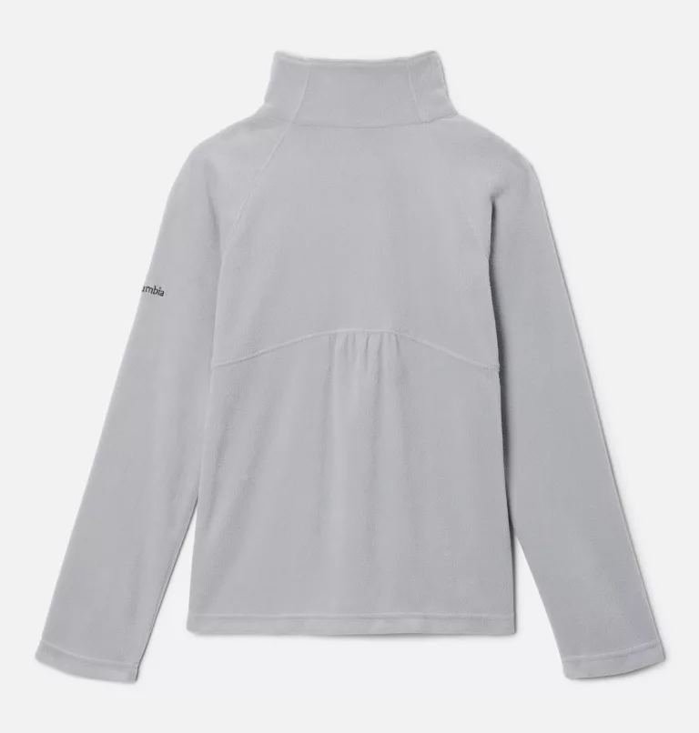 Girls’ Glacial™ Fleece 1/4 Zip Pullover Columbia Grey,Pink Ice