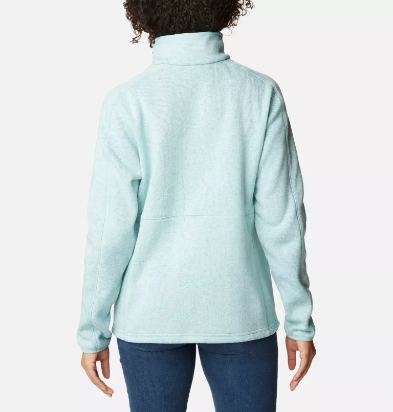 Women's Sweater Weather™ Fleece Full Zip Jacket Aqua Haze Heather
