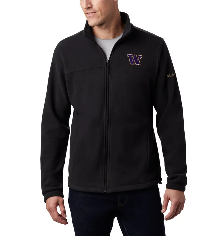 Men's Collegiate Flanker™ III Fleece Jacket - Tall - Washington UW - Black