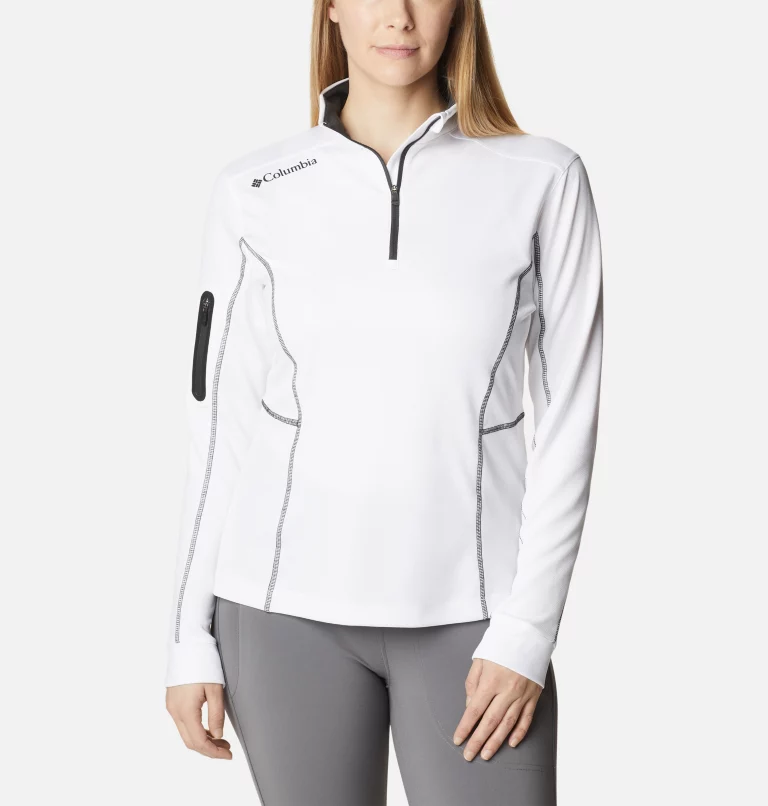 Women's Shotgun Quarter Zip Golf Pullover White