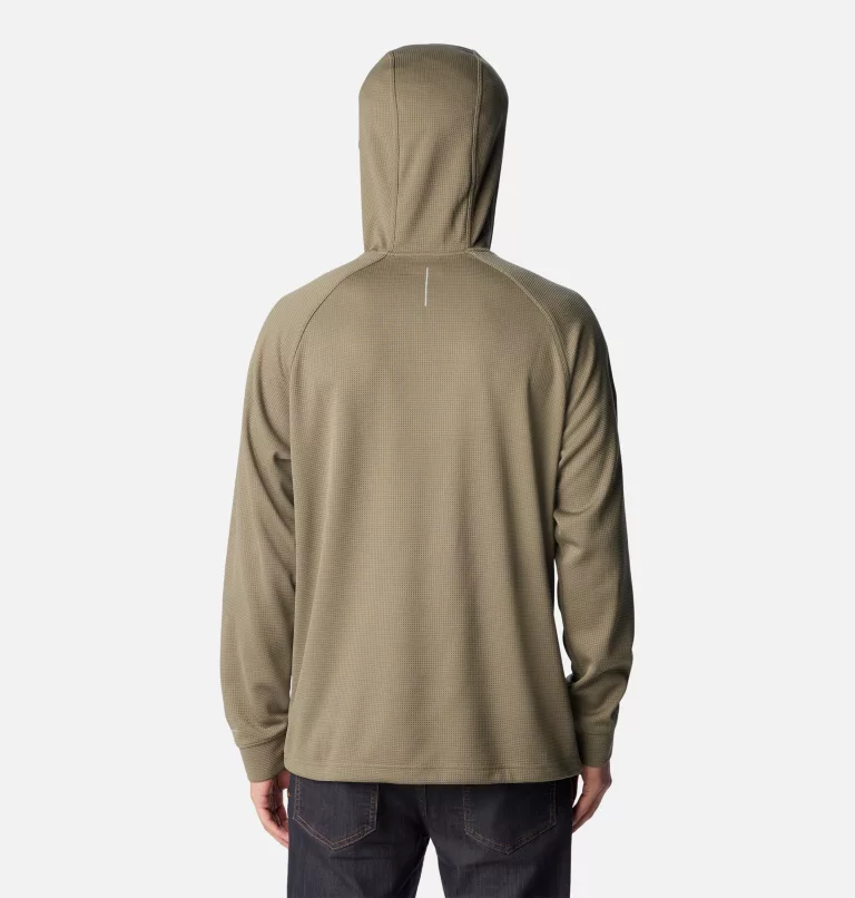 Men's Black Mesa™ Waffle Knit Hoodie - Tall Stone Green