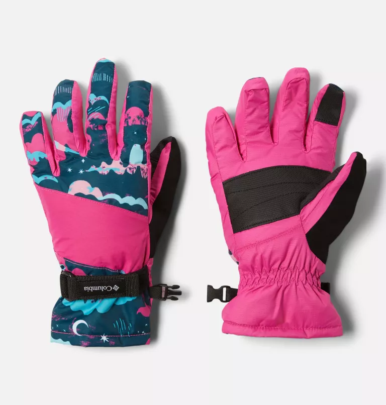 Kids' Core™ II Ski Gloves Night Wave Hypergalactic,Pink Ice