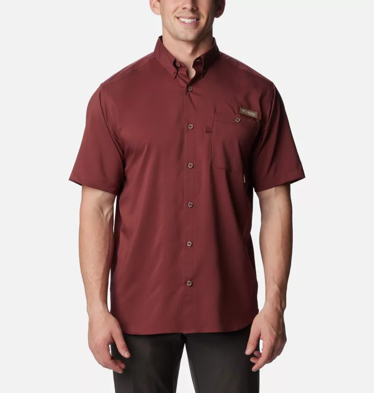 Men's PHG Bucktail™ Short Sleeve Woven Shirt Red Rocks,RT Edge