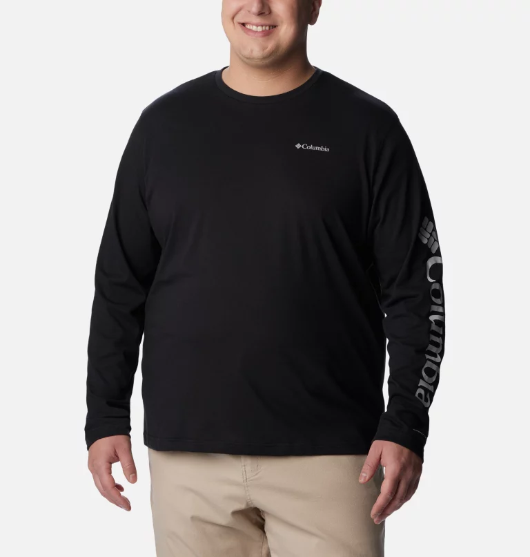 Men's Thistletown Hills™ Long Sleeve Logo T-Shirt - Big Black