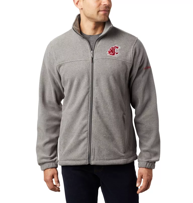Men's Collegiate Flanker™ III Fleece Jacket - Washington State WAZ - Charcoal