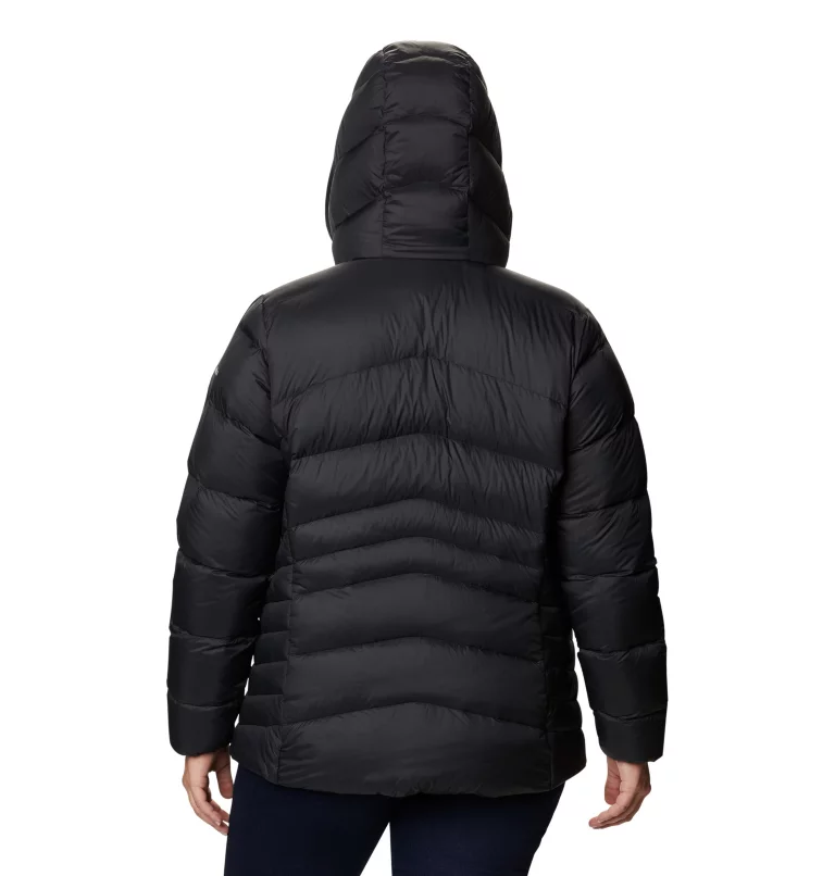Women's Autumn Park™ Down Hooded Jacket - Plus Size Black