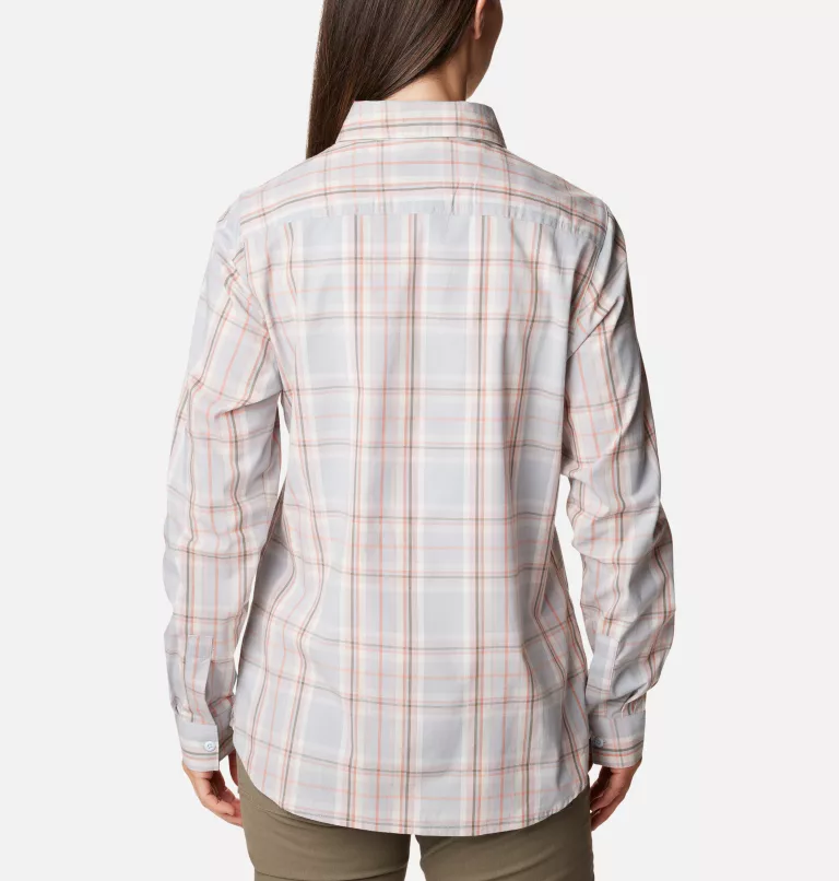 Women's Anytime™ Patterned Long Sleeve Shirt Dusty Pink CSC Tartan