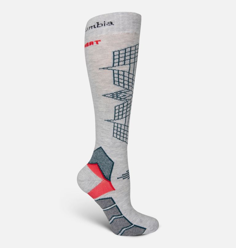 Omni-Heat™ Ski Over-the-Calf Optical Grid Medium Weight Socks Heather Grey