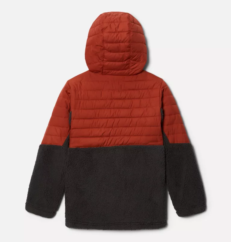 Boys' Powder Lite™ Novelty Hooded Jacket Warp Red,Shark