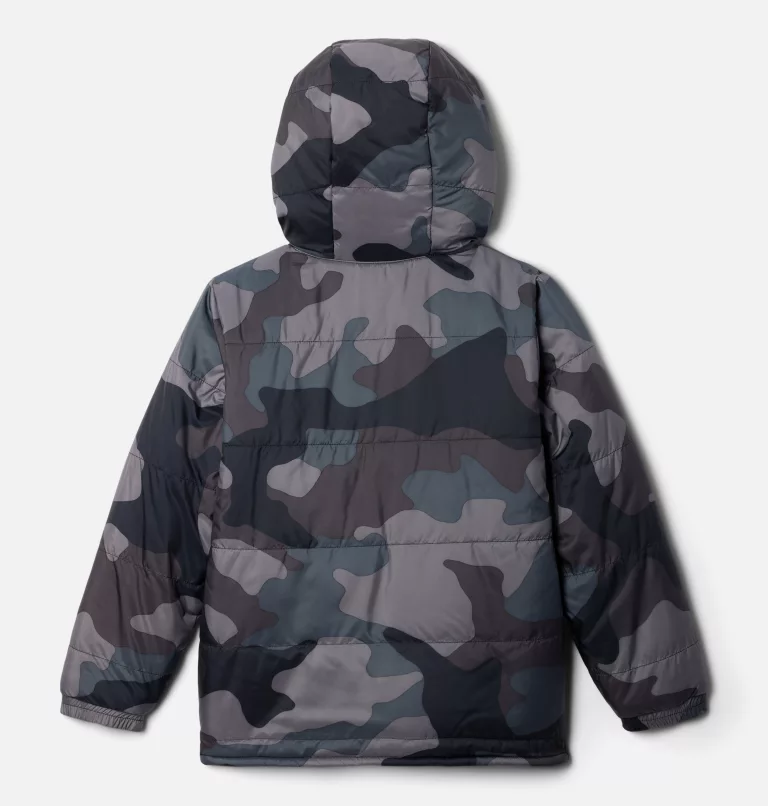 Boys' Big Fir™ Reversible Jacket Black Mod Camo,Warp Red