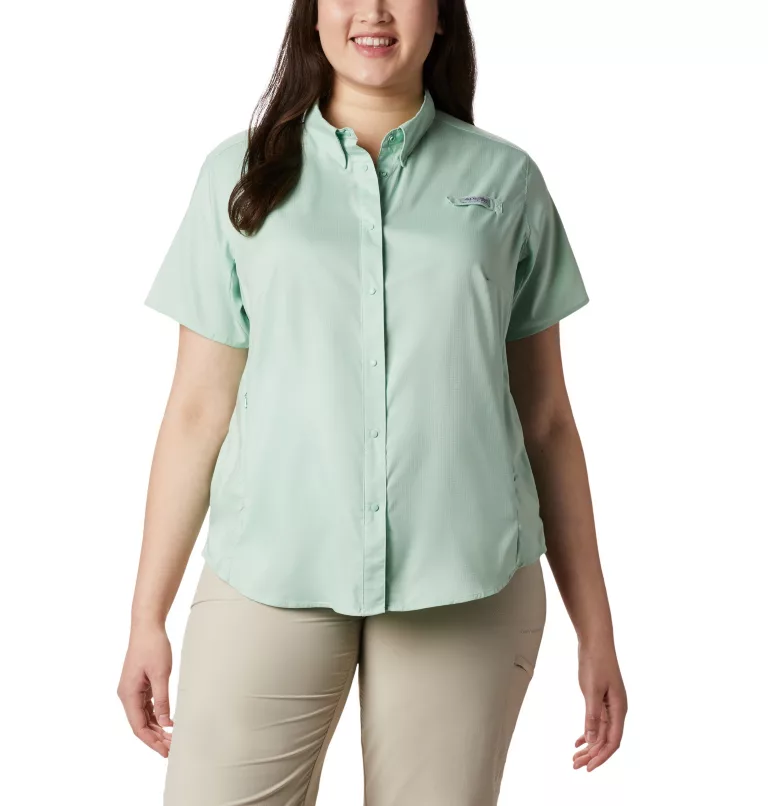 Women’s PFG Tamiami™ II Short Sleeve Shirt - Plus Size New Mint