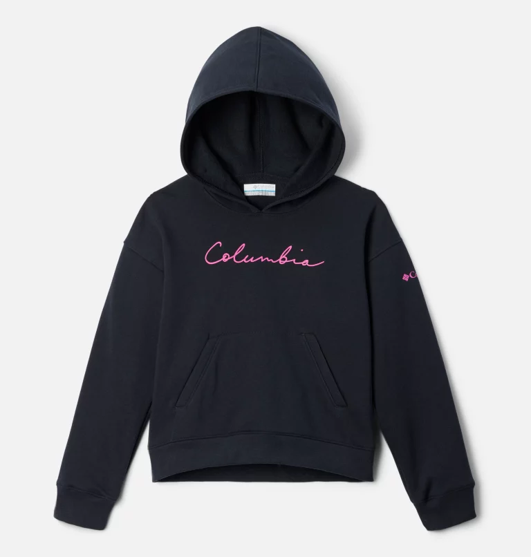Girls' Columbia Trek™ Novelty Hoodie Black,Pink Ice