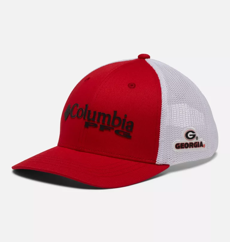 Kids' PFG Mesh Snap Back™ Ball Cap - Georgia UGA - Bright Red